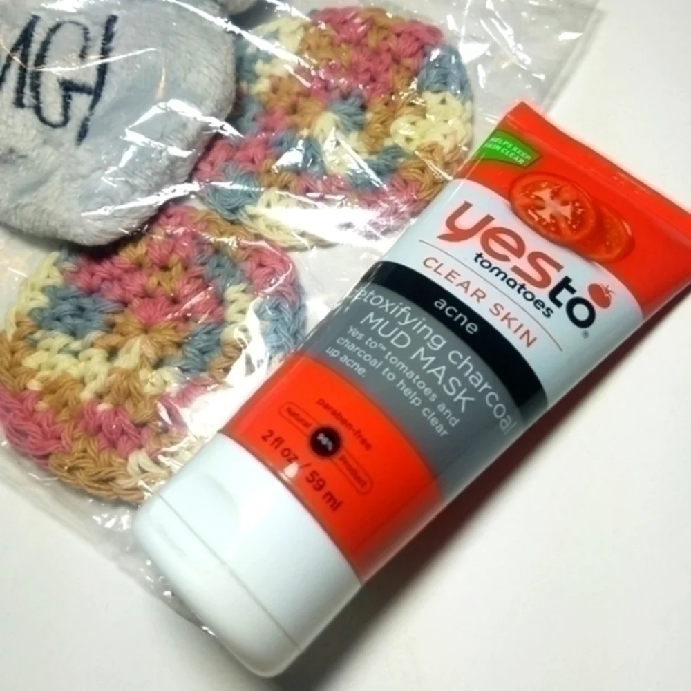 OMG Spa Headband Face Scrubbie Bundle